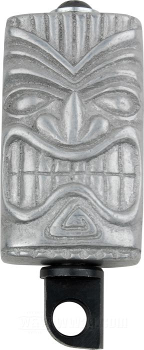 Kicker pedal »Tiki« by Infernal Combustion; cast aluminum / steel, bare; length x width: 85 x 50 mm; with small parts; USA; gross weight: 378 g