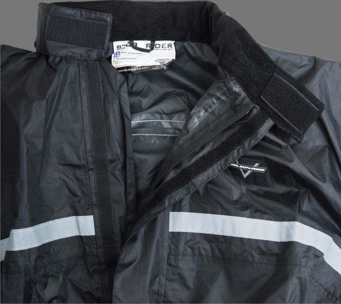 Traje para la lluvia de Nelson Rigg; tejido poliéster, revestido de PVC, negro; tamaño: M; peso bruto: 1.06 kg