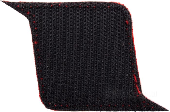Patch de SpeedFire; pour casquettes Roadkill Velcro; nylon / coton, rouge / blanc; largeur x hauteur: 69 x 45 mm; poids brut: 2 g