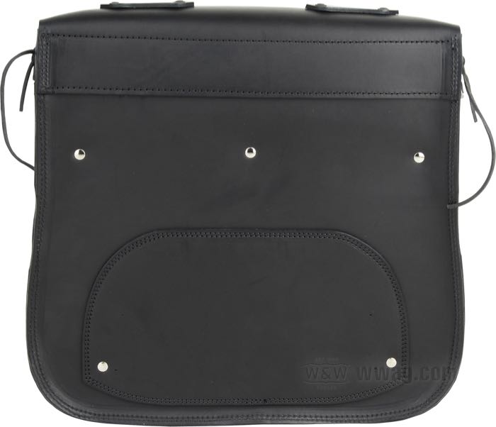Sacoche »Bamse« de Lejonkulan; vachette, noir, à dos plat; L x H x P: 43 x 39 x 21 cm; volume: 30 l; Suède; poids brut: 4.24 kg