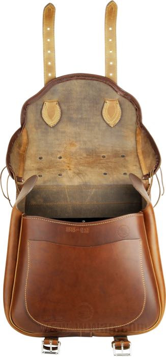 Borsa »Bamse« di Lejonkulan; vacchetta, marrone, a dorso piatto; L x A x P: 43 x 39 x 21 cm; volume: 30 l; Svezia; peso lordo: 4.47 kg