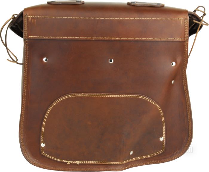 Borsa »Bamse« di Lejonkulan; vacchetta, marrone, a dorso costruito; L x A x P: 43 x 39 x 21 cm; volume: 30 l; Svezia; peso lordo: 4.41 kg