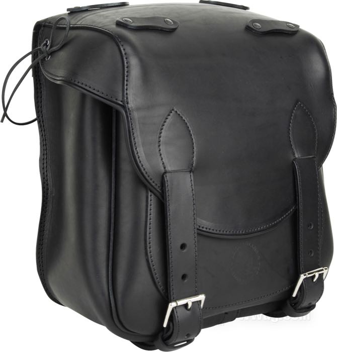 Borsa »Duke« di Lejonkulan; vacchetta, nero, a dorso costruito; L x A x P: 38 x 37 x 21 cm; volume: 24 l; Svezia; peso lordo: 3.75 kg