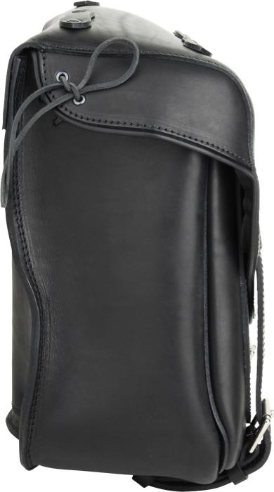 Borsa »Duke« di Lejonkulan; vacchetta, nero, a dorso costruito; L x A x P: 38 x 37 x 21 cm; volume: 24 l; Svezia; peso lordo: 3.75 kg