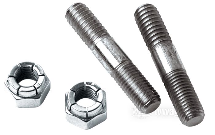 Stud kit; fits FL(H) 1949-1977; steel, chrome-plated / zinc plated; thread: 5/16”-18 / 5/16”-24; with nuts; replaces OEM HD 45840-48; gross weight: 50 g