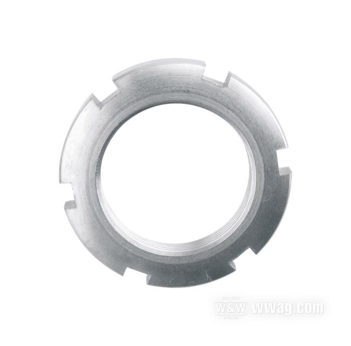 Einstellmutter ; passend für IOE Modelle 1905-1929; Stahl, vernickelt; Gewinde: 1-1/8”-24; ersetzt OEM HD 2759-05; USA; Bruttogewicht: 50 g