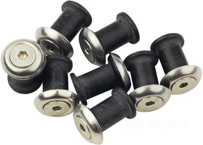 Kit di montaggio; per cupolino; acciaio / gomma; filettatura: M4 x 0.7; peso lordo: 29 g