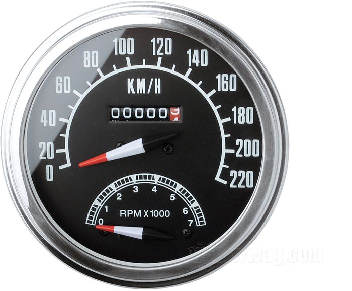 Fat Bob Speedometer with Tachometer