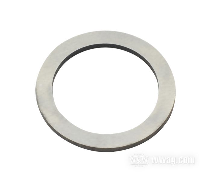 Rondella di spinta; per Ingranaggio 1/2a marcia / Albero primario; atto per 750cc 1941-1973; acciaio, affilato; spessore: 1.90 mm; rimpiazza OEM HD 35354-41; peso lordo: 10 g