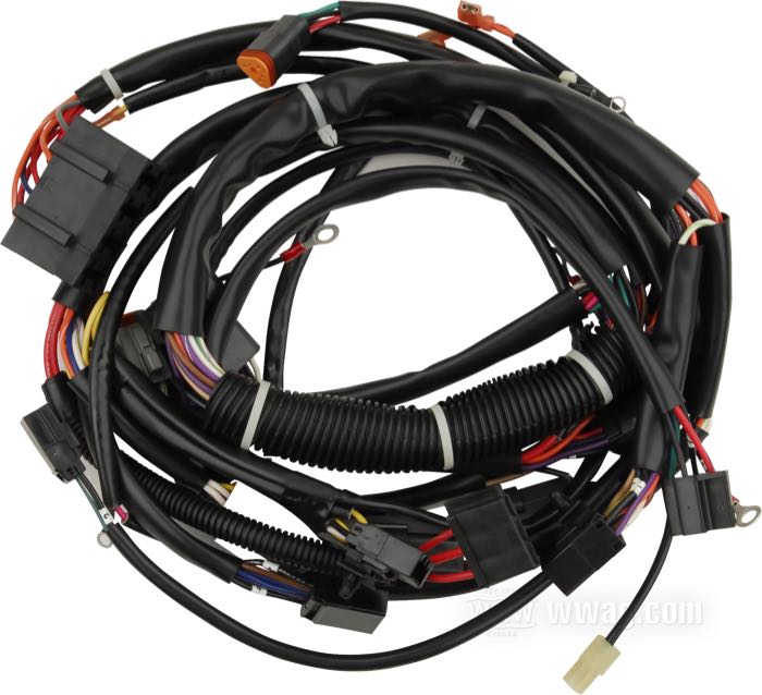 Mazo de cables; apropiado para FXST/FLST 1998-1999; cobre / PVC; reemplaza OEM HD 70216-98; peso bruto: 1.09 kg