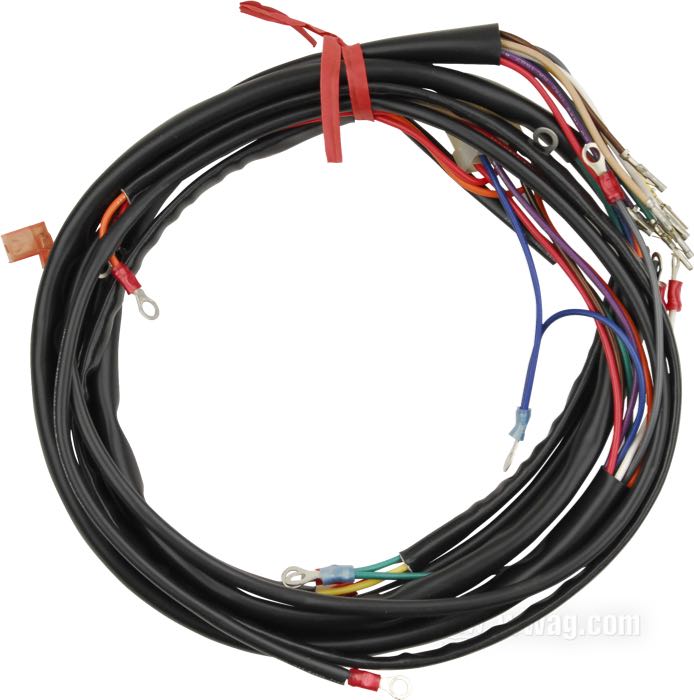 Mazo de cables; apropiado para XLCH 1975-1976; cobre / PVC; reemplaza OEM HD 70001-75; peso bruto: 369 g