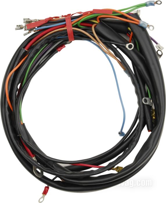 Mazo de cables; apropiado para Servi-Car 1971-1973; cobre / PVC; reemplaza OEM HD 70272-71; peso bruto: 347 g