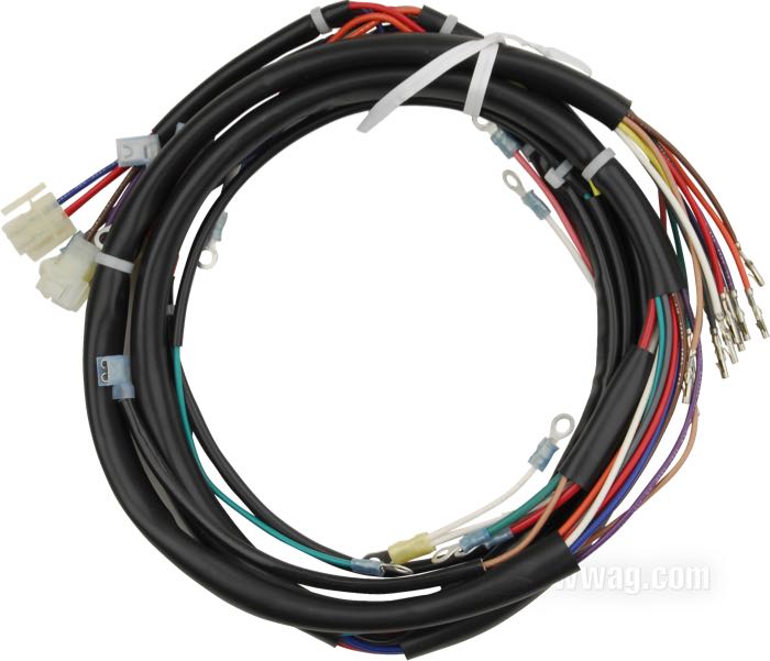 Mazo de cables; apropiado para FXE 1978-1979; cobre / PVC; reemplaza OEM HD 70343-78; peso bruto: 452 g