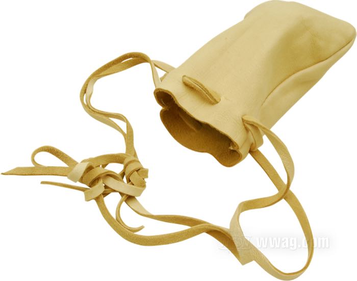 Medizin-Beutel von Bates; Rindleder, standard; Breite x Höhe: 100 x 150 mm; USA; Bruttogewicht: 34 g
