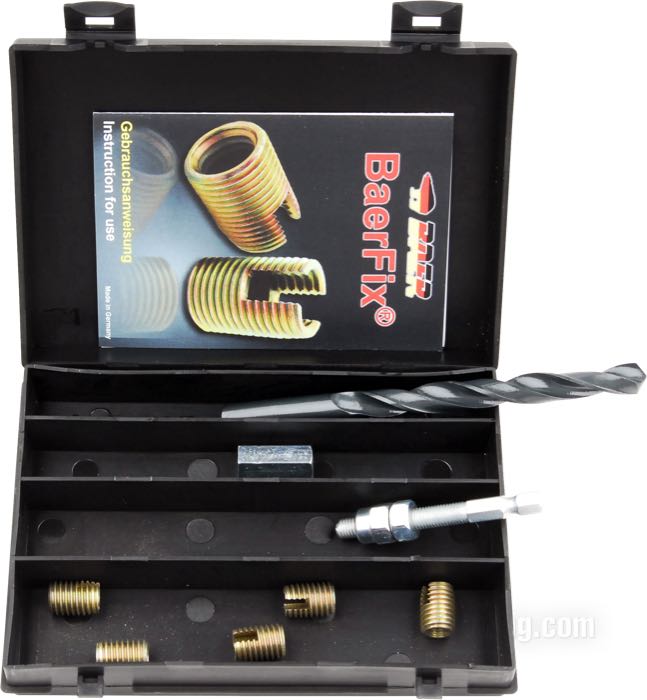 Kit riparazione filettature di Baer; filettatura: 1/4”-28; peso lordo: 161 g