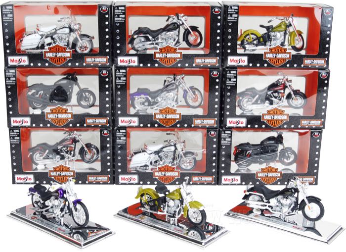Maisto 1:18 Miniatur-Bike Models