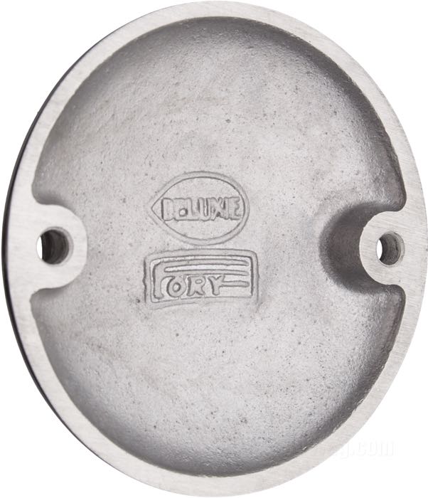 Cache d´allumage »Electric« de Fork; adaptable à Big Twin 1970-1998, Softail 1999, Sportster 2004-2020; alu coulé, poli; Japon; poids brut: 112 g