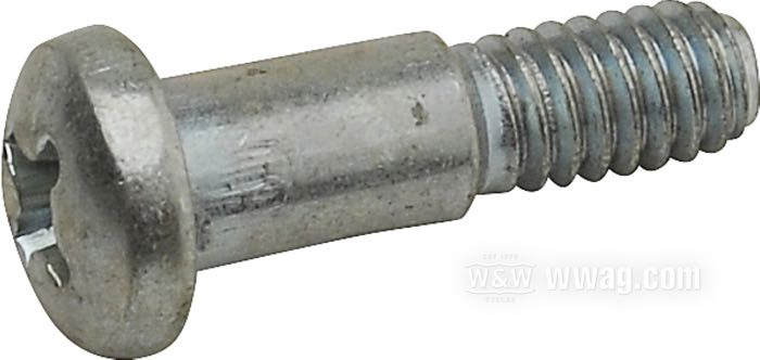 Screw; for Turn signal lens; fits FL 1963-1985, FX and Sportster →1972, FXRT 1983-1985; steel, zinc plated, phillips head; replaces OEM HD 68586-63A; USA; gross weight: 3 g