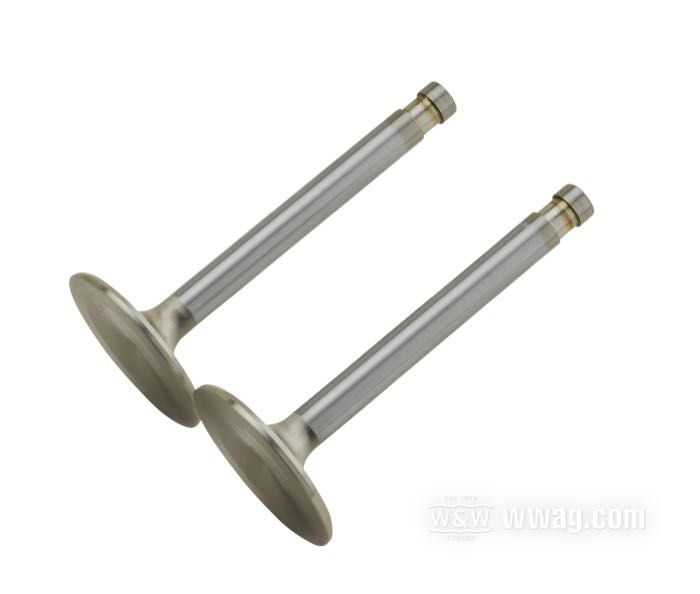 Valve »Race Master« by Manley; fits Shovelhead 1966-1984; exhaust; stainless steel; length: 99 mm; head: 44.4 mm; stem: 9.56 mm; replaces OEM HD 18086-80, 18086-81, 18069-80, and 18089-81; gross weight: 200 g