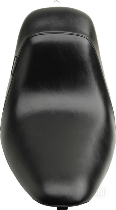 Selle mono »Bare Bones Biker Gel« de Le Pera; adaptable à FXST 2006→ (200 mm pneu arrière), FLSTF 2007→, FLSTSB 2008→; simili cuir, noir; longueur x largeur: 57 x 33 cm; USA; poids brut: 5 kg