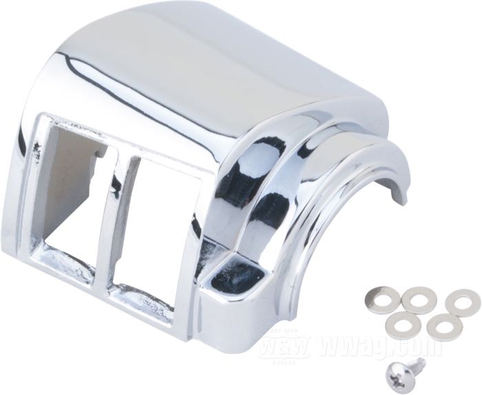 thumbnail image 2 of Chrome Switch Housings For Harley Shovelhead FX FXE Super Glide Low Rider 1973-1981 2 of 5