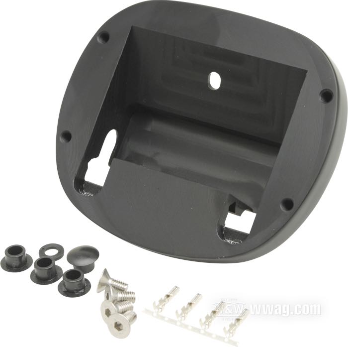 Inserto di Cytec Performance; per Parafango / Supporto fanalino e targa; alluminio billet, nero, anodizzato; larghezza x altezza: 136 x 115 mm; peso lordo: 330 g