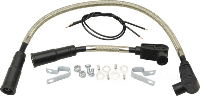 Full Metal Jacket Braided Steel Spark Plug Wire Sets