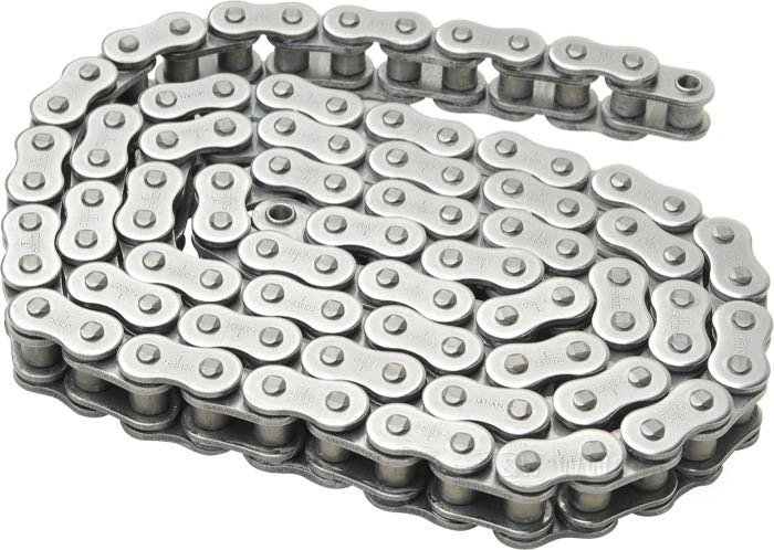 Secondary chain »Sigma XRS 530« by Tsubaki; steel / rubber, grey, X-Ring; width: 25.2 mm; number of links: 104; pitch: 530 (5/8