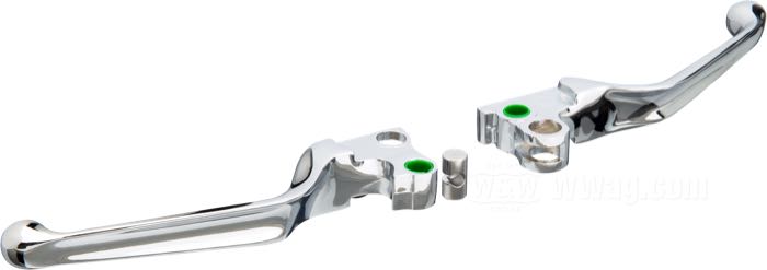 Hand brake/clutch lever »Ergonomic«; fits models 1982-1995; aluminum, chrome-plated; gross weight: 250 g