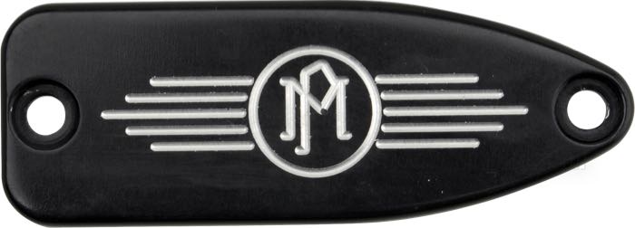 Lid by Performance Machine; for Clutch master cylinder; for PM Contour handlebar controls; billet aluminum, black, Contrast Cut; gross weight: 25 g