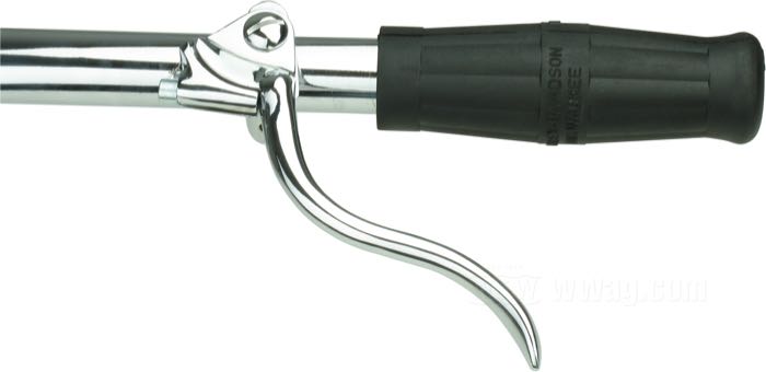 Hand brake control by The Cyclery; fits all models 1928-1940; steel, chrome-plated; replaces OEM HD 4149-28; gross weight: 240 g