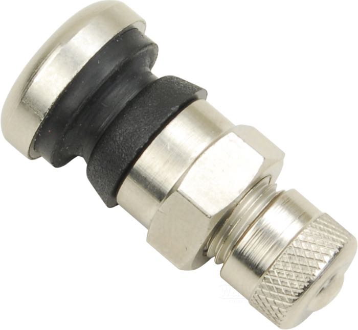 Vàlvula de Rick’s; para ruedas custom de Rick’s; acero inoxidable, satinado; Ø 8 mm; rosca: Vg 8 (0.305”x32tpi); peso bruto: 20 g