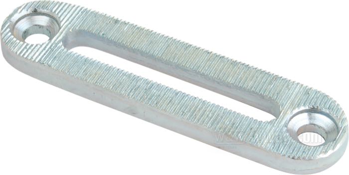 Piastra di fissaggio; per Tenditore catena primaria; atto per Big Twin 1965-2006; acciaio, zincato; rimpiazza OEM HD 39998-65A; peso lordo: 150 g