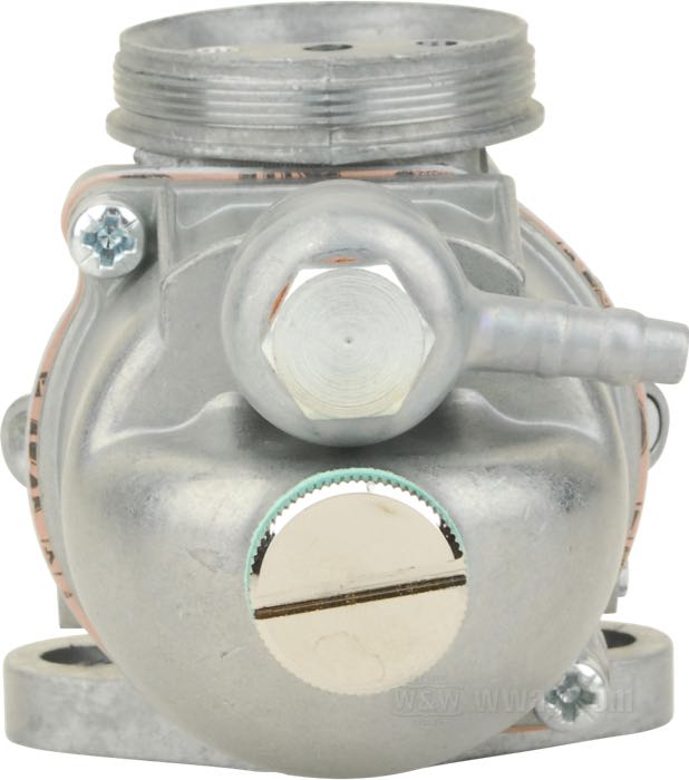 Carburatore a valvola »Mk 1 Concentric« di AMAL Carburettors; atto per modelli 750 cc; alluminio, come colato, alesaggio 26 mm, getto massimo 160, geto spillo 106, getto minimo RJ17, valvola 3; Gran Bretagna; peso lordo: 910 g