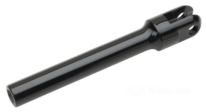 Forcella asta di Paughco; per Asta freno; atto per Big Twin 1930-1957 e modelli W 1937-1952; posteriore sinistra; acciaio, nero, rivestito a polvere; lunghezza: 11.5 cm; rimpiazza OEM HD 42273-30; peso lordo: 96 g