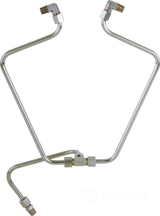 Ölleitungen von Old Stf; für Kipphebelgehäuse; passend für Shovelhead 1966-1984; Messing; Bruttogewicht: 200 g