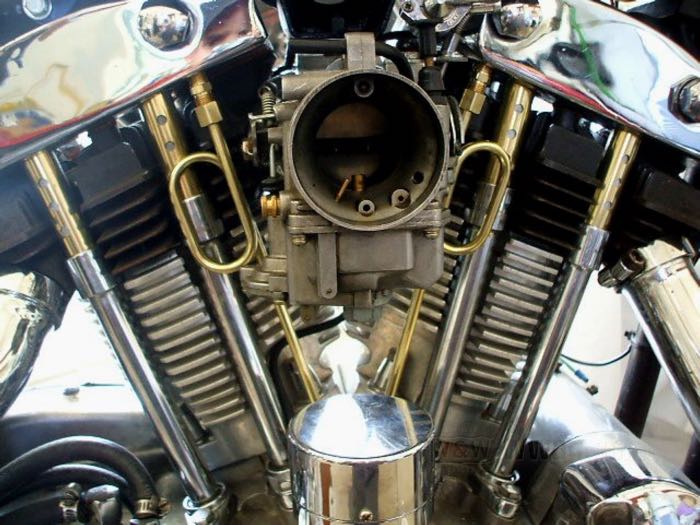 Oil lines by Old Stf; for Rocker housings; fits Sportster 1957-1985, exc. XLCH 1957-1969; brass; gross weight: 195 g