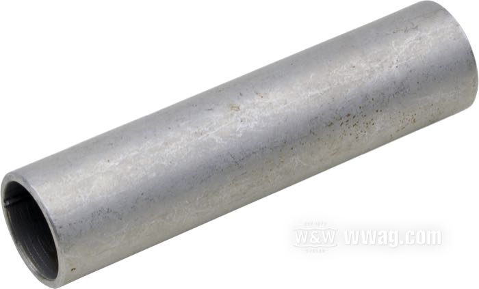 Spacer; for Wheel bearing; fits FL(H) 1967-1972 front/rear, FX 1971/72 rear; steel; length: 85.3 mm; ID x OD: 17.3 x 21.3 mm; replaces OEM HD 43549-67; gross weight: 80 g