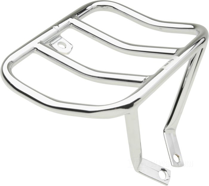 Luggage carrier by Fehling; fits Sportster 2004-2020 (exc. Custom 2011→); steel, chrome-plated; with small parts; Germany; gross weight: 510 g