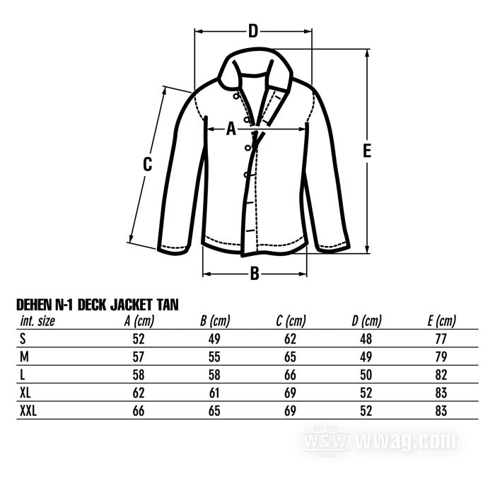 Chaqueta »N-1« de Dehen; canvas / zamarra, castaño claro; tamaño: M; EE. UU.; peso bruto: 2.24 kg
