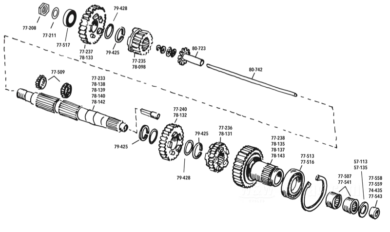 Main Shafts and Related Parts