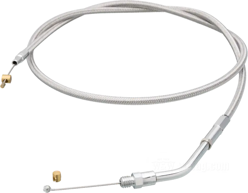 Throttle Cable Braided Clear Coat