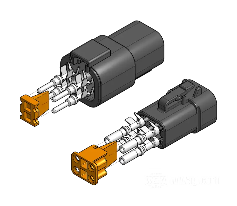 Deutsch DTP Connectors 4-Way for Regulators System