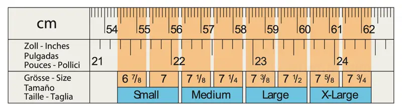 Helmet Sizes