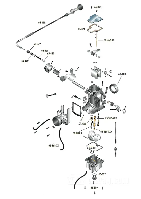 Piezas de recambio para carburadores Mikuni HS40