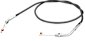 Throttle Cables for Throttle Grip Sets 1981-1995 with Mikuni HS40 - Throttle Cable Black Vinyl