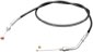 Throttle Cables for Throttle Grip Sets 1981-1995 with Mikuni HS40 - Idle Cable Black Vinyl