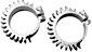 Head Pipe Clamps with Cooling Fins