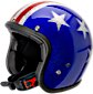 70’s Metal Flakes Open Face Helmets - Captain America