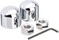 Chrome Front Axle Nut Covers